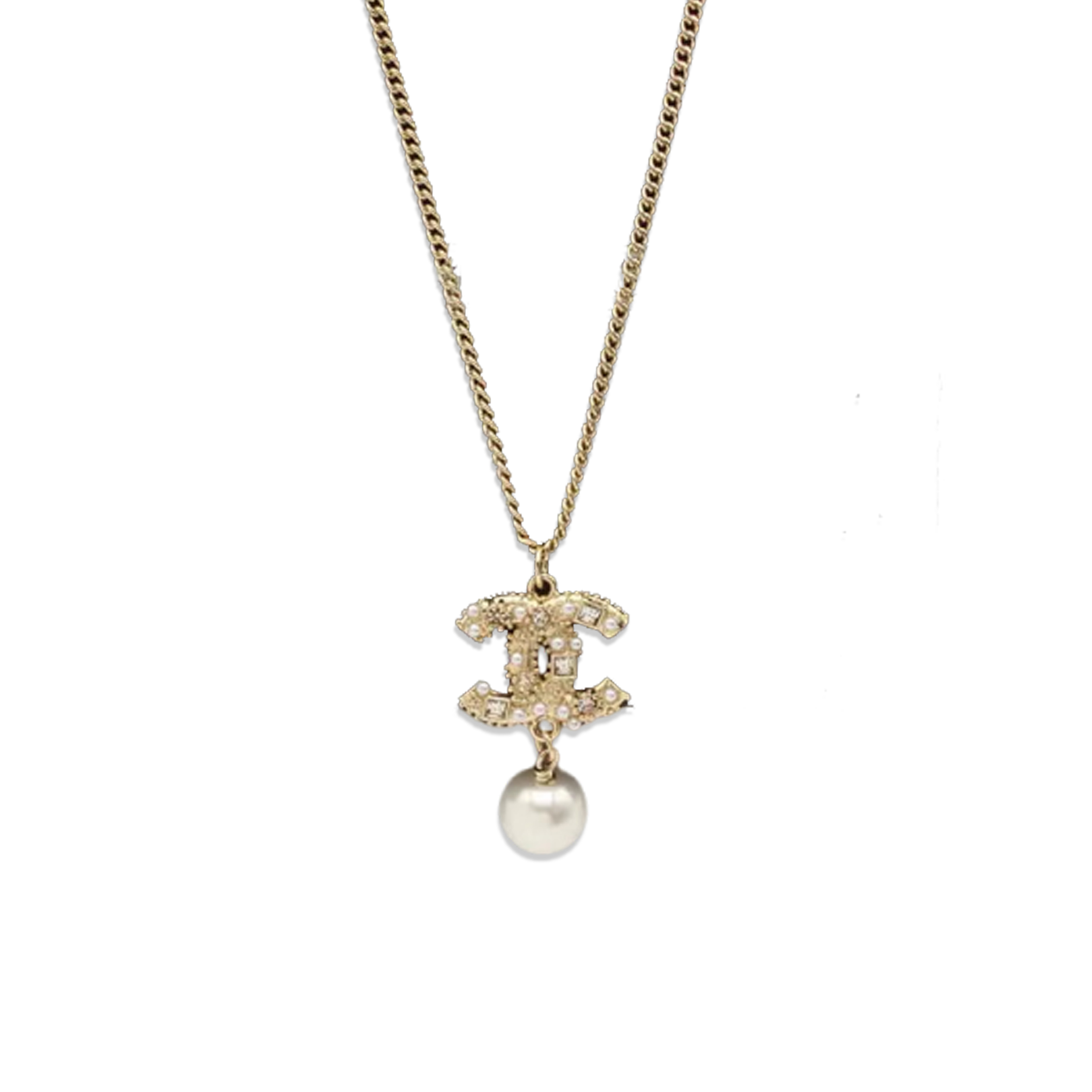 CHANEL CLASSIC DOUBLE C DIAMOND NECKLACE